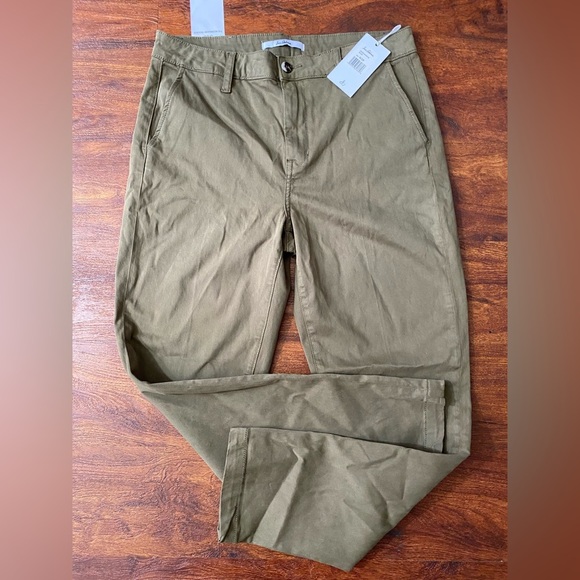 Sam Edelman Morrisson Trouser in Olive Size 6/28 Cotton - Picture 8 of 11